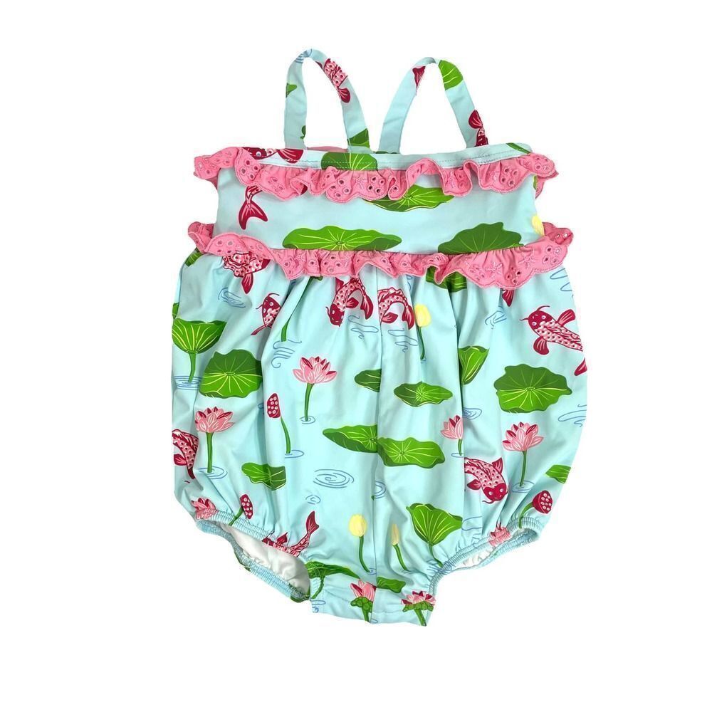 The Beaufort Bonnet Company printed koi fish swimsuit Sz 6-12M‎